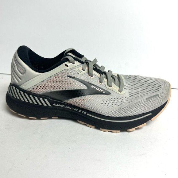 Brooks Womens Adrenaline GTS 22 Running Shoe Gray Size 8 M - Picture 1 of 5